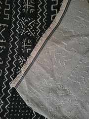 COVINGTON IMANI SMOKE GRAY TRIBAL GEOMETRIC COTTON MULTIUSE FABRIC BY YARD 54″W