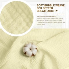 Double Gauze Cotton Fabric by the Yard, Cotton Muslin Fabric for DIY Craft an…