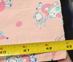 Fabric Scrap Lot Pink White Cotton Baby Quilt Craft Bundle Mixed Prints 5pc