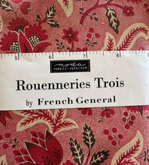 “ROUENNERIES TROIS” CHARM PACK 5X5 42PCS BY FRENCH GENERAL FOR MODA FABRICS
