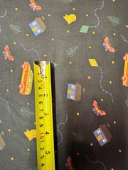 After School Adventures Bus Kite Cat 1 yard 100% Cotton Fabric Free Ship SBB3
