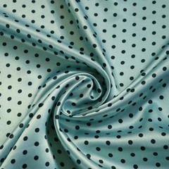 58” Wide Cute Polka Dots Material Satin Charmeuse Soft Lining Scarf Diy Fabric