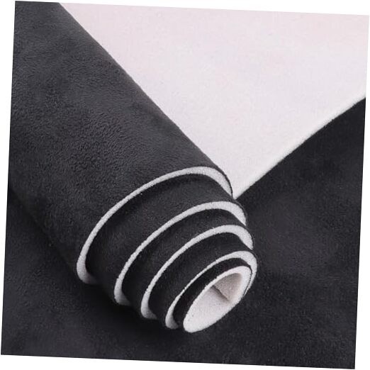 Headliner Fabric – 96″ L × 60″ W Auto Head Liners, Fabric 96″L×60″W Black Suede