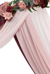 Cortinas arco boda 3 piezas 6m chiffon decoración recepción evento elegante