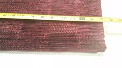 Burgundy Wine Cut & Loop Preowned Remnant Fabric 56″ x 73″ End of Roll