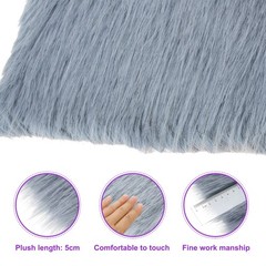 30″x30″ Purple Faux Fur Square Fabric for Crafts, Gnomes, Animal Costumes