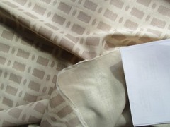 Schumacher’s Townline Linen Fabric 6.44 yds Taupe beige