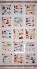 Christmas Kitchen Food Bake Fabric 24″X44″ Panel Sugar & Spice Cotton Northcott