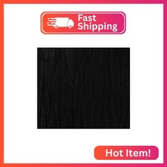 Taffeta Fabric Crushed 49″ Wide Sold By The Yard (Black)