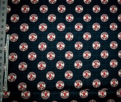 Boston Red Sox MLB Sports Mini Print Fabric WIDE FQ (18″ x 28″) 100% Cotton New