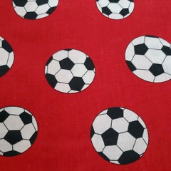 Fabric Soccer Ball Kid Sports Summer Craft Dark Red Cotton Blend Sewing Material