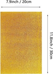 10 PCS Gold Glitter Felt Fabric Sheets 8×12 Inch For Party DIY Projects