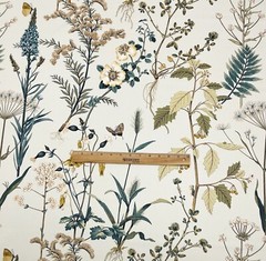 PINDLER & PINDLER BOTANY VINTAGE BUTTERFLY FERN EXCLUSIVE FABRIC BY YARD 54″W
