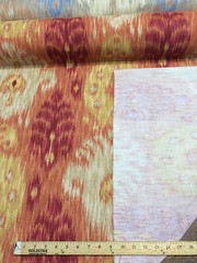 30 yard roll Home Accent Vibrant Ikat Red Fabric Bolt sale