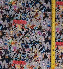 FAIRY TAIL COLLAGE GREY ANIME 1 YARD FABRIC ( 36″ X 58″ ) BRAND NEW