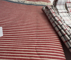 Red and Black 3 Coordinate Alabama Red and Black and White Cotton/ Denim Fabrics