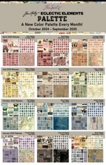 Free Spirit – Palette Pink By Tim Holtz – Stamps – Pink, Fabric by the Yard