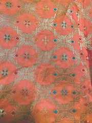 India banarasi brocade silk dress craft clothing drapery SEWING fabric BTY PEAC