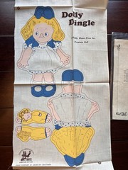 Dolly Dingle Cut Out & Sew Fabric Doll Crafted Heirlooms Limited Production 1981