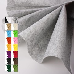 Grey Felt Fabric 36×36 Inch 1 Square Yard Stiff 1.2mm Thick Sewing DIY Craft