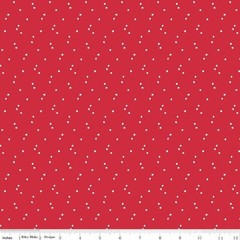 1/4 Yard 9×42 Riley Blake “Seasonal Basics” Stars Red 4th Of July Quilt Cotton