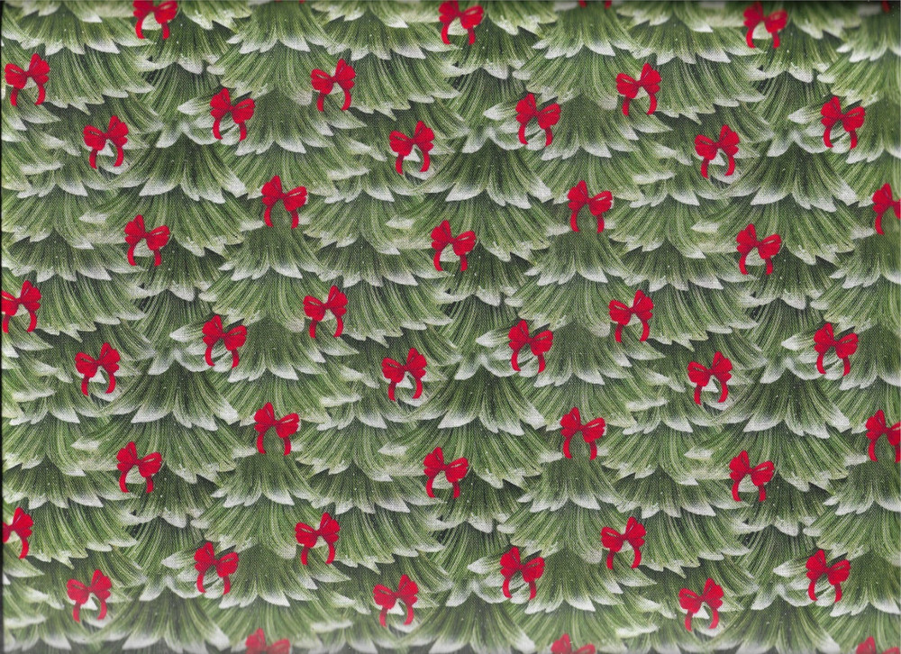100% cotton Christmas fabric “Sweet Pines & Bows ” by 3 Wishes Fabric