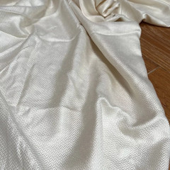White Silk and Cashmere Fabric 58×57 inches 147×144 cm Made in Italy