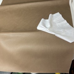 VINYL PLEATHER Proquinal Tan PVC FABRIC Brown 14″ x 55″