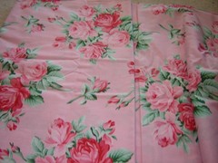 cotton fabric VERNA MOSQUERA free spirit VERNADA rose bouquet 10 yards PINK