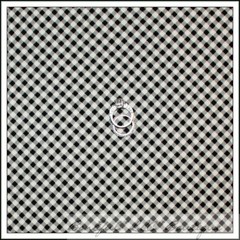 BonEful Fabric FQ Cotton Quilt B&W Stripe Gingham Black White Check Cream Calico