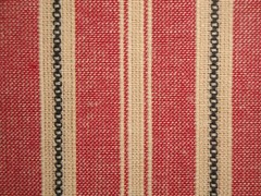 Americana Vintage Collection Red Black Tea Dye Dobby Stripe Homespun Fabric