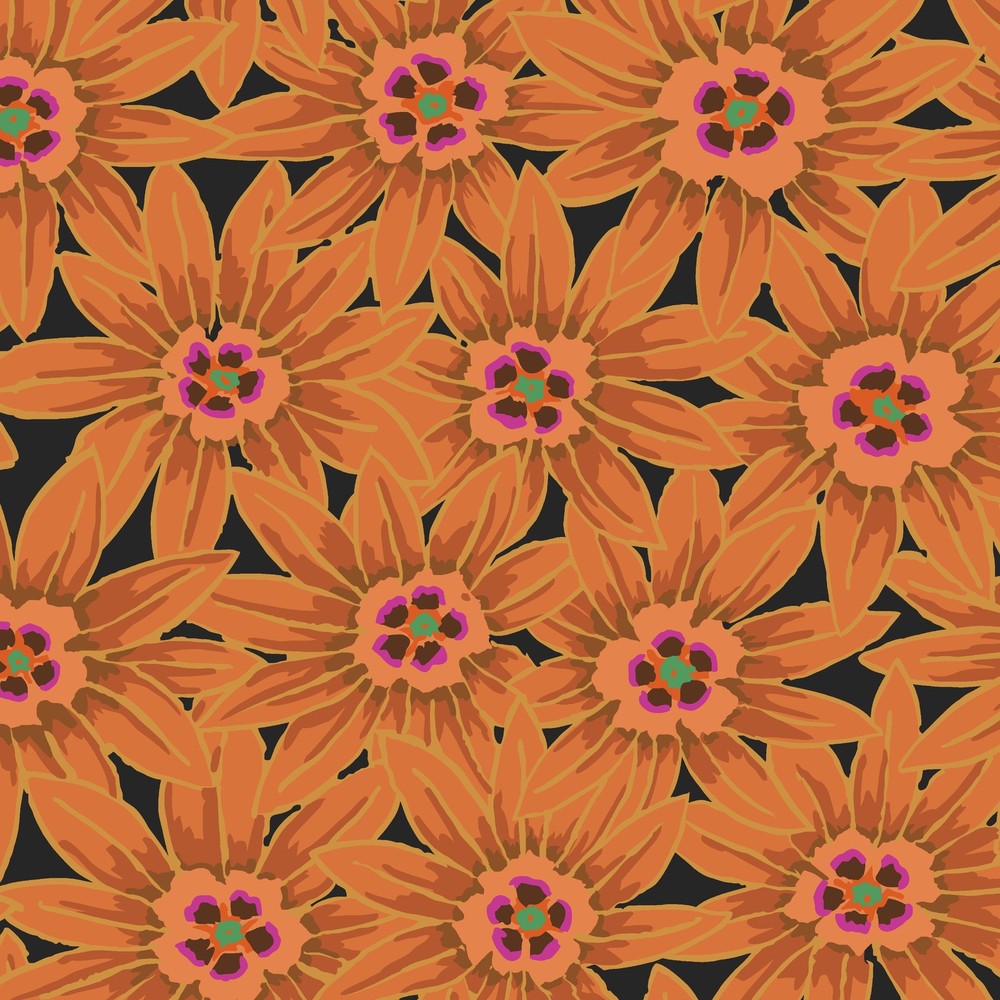 1/2 Yard – Kaffe: From the Archives | Potentilla – Brown by Kaffe Fassett