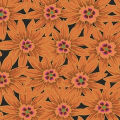 1/2 Yard – Kaffe: From the Archives | Potentilla – Brown by Kaffe Fassett