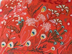 Art Gallery Fabrics. Legendary by Pat Bravo. Meadow Boho Print. Gorgeous Colours