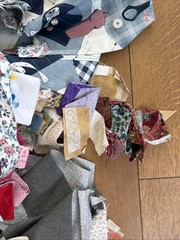 Vintage Cotton Fabric Scraps For Crumb Quilts & Crafts Junk Journal 5 Pounds LOT