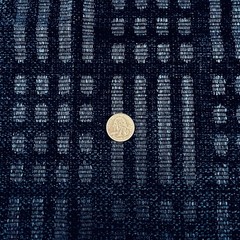 Upholstery Fabric Squares Blue Green Gray Woven Rectangles 17″ Lot of 11