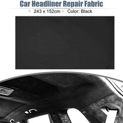 Breathable Mesh Fabric 96″ L x 60″ W for Car Truck RV SUV Black