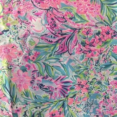 Lilly Pulitzer Cotton Poplin Fabric Multi Lillys Favorite Things 36″ x 57″