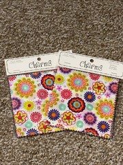 New! 102 Assorted Fabric Squares 5” X 5” Pre-Cut Quilting Charms Packs (4)