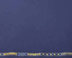 Solid Blue Super 150s Wool Blend Fabric Suiting Thobe Dishdasha 3.50m x 1.50m