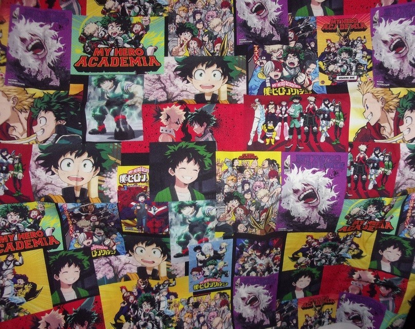 Anime MY HERO ACADEMIA All-Over Print Fabric 21” x 58” Wide