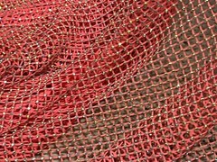 Neon Pink Crystal rhinestone 4way stretch mesh fabric 48” width sold by the yard