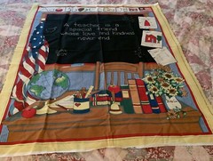 Back To School Welcome Fabric Panel Wall Hanging Teacher Decor 34 x 44 Inch