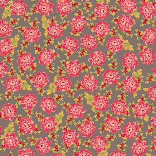 Sweet Beginnings Allover Floral Grey by Jera Brandvigs for Maywood 1/2 Yard