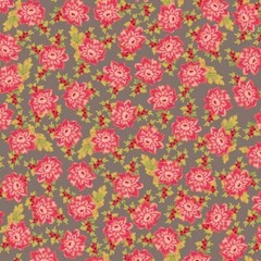 Sweet Beginnings Allover Floral Grey by Jera Brandvigs for Maywood 1/2 Yard