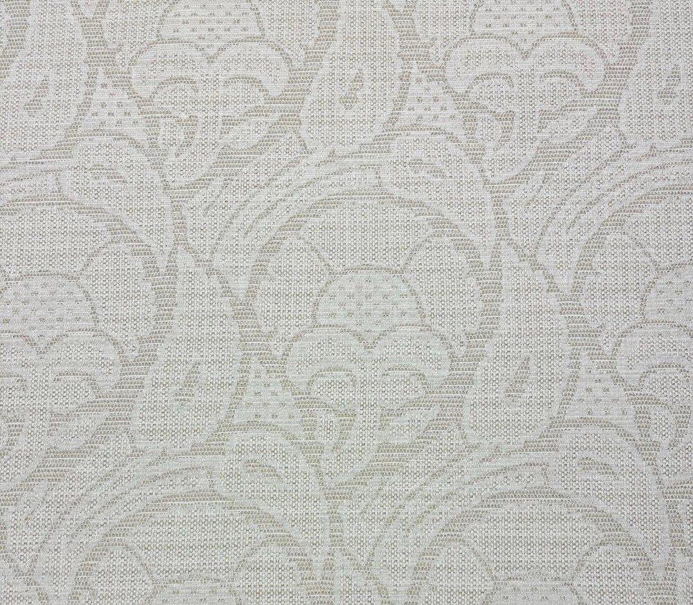 BALLARD DESIGNS BRIA BISQUE FLORAL DAMASK NEEDLEPOINT WOVEN FABRIC BY YARD 55″W