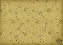 Momentum Echo Bisque Contemporary Geometric circle Dot Vinyl Upholstery Fabric