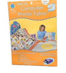 Sew-In Computer Printer Fabric from June Tailor White 4-pack 8.5″ x 11″ JT-901
