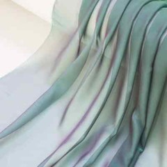58” Wide By Yard Thin 2 Tone Chiffon Gauze Soft Dancing Bridal Fabric Shading