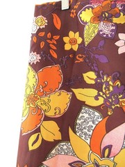Vintage 70s Nylon Psychedelic fabric 184cm wide x 3.4 meters